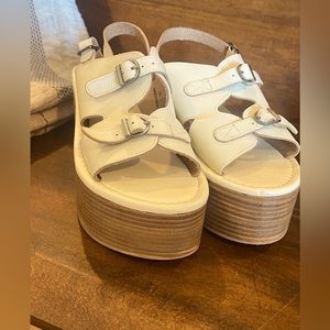 Anthropologie Platform Sandals